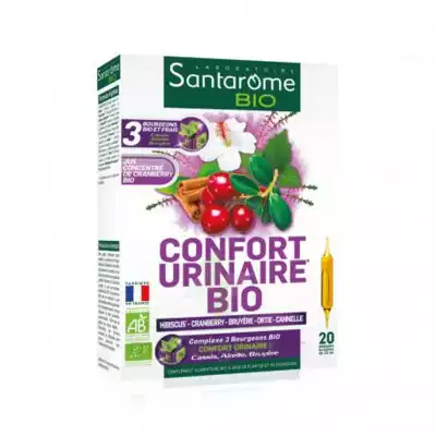 Santarome Bio Confort Urinaire Solution Buvable 20 Ampoules/10ml à Bourg-lès-Valence