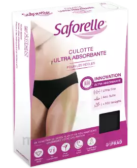 Saforelle Culotte Ultra Absorbante Règles Noire Txl à Bourg-lès-Valence